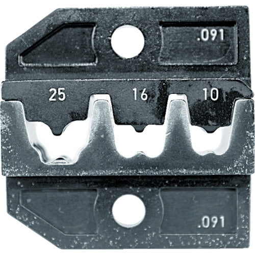 ＲＥＮＮＳＴＥＩＧ　圧着ダイス　６２４−０９１　フェルール端子１０．０−２５．０　624-091-3-0　1 組