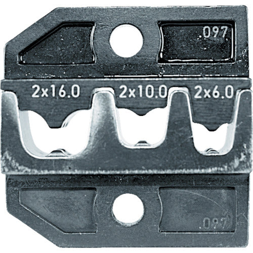 ＲＥＮＮＳＴＥＩＧ　圧着ダイス　６２４−０９７　フェルール端子２Ｘ６、２Ｘ１０、　624-097-3-0　1 組