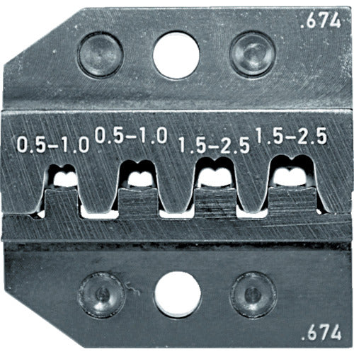 ＲＥＮＮＳＴＥＩＧ　圧着ダイス　６２４−６７４　ソケットコンタクト　０．５−２．　624-674-3-0　1 組