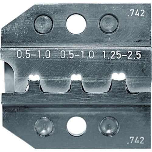 ＲＥＮＮＳＴＥＩＧ　圧着ダイス　６２４−７４２　オープンバレル接続端子　０．５−　624-742-3-0　1 組