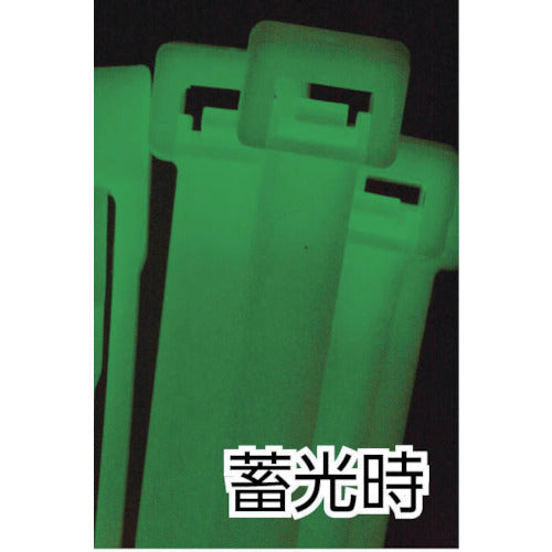 SapiSelco 【재고 한계 인상】 “셀 피트” 케이블 타이 4.5 mm×380 mm 축광 FOS.2.2127R 1봉