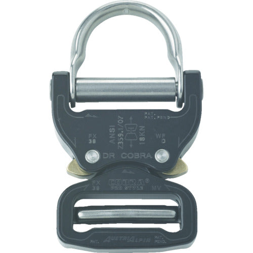 ALPIN [Sold out and discontinued] COBRA Pro Style ANSI Buckle 38mm D-Ring Black FX38KVD 1 pc