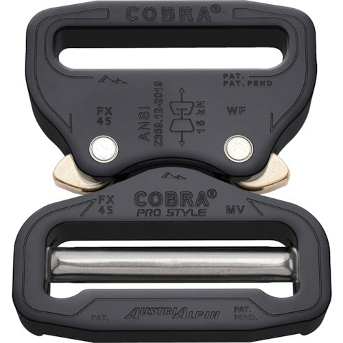 ＡＬＰＩＮ　ＣＯＢＲＡプロスタイルＡＮＳＩ　バックル　４５ＭＭ　ブラック　ＶＦ　FX45KVF　1 個