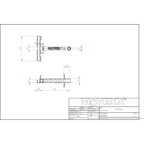 Ｍｏｖｅｘｘ　電動式運搬車用オプション　牽引用先端フック　２３ｍｍ　H0067　1 個