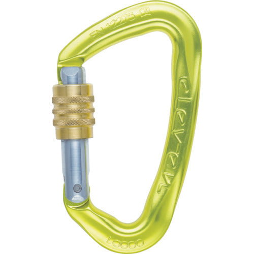 ＡＬＰＩＮ　カラビナ　ＥＬＥＶＥＮ　スクリューロック　線径１３．０　黄　KE01BK-S　1 個
