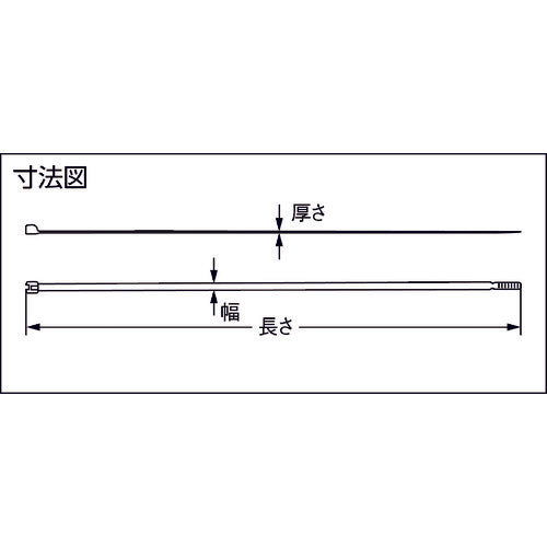 ＳａｐｉＳｅｌｃｏ　【売切廃番】　【在庫限り値引品】「メット」　ステンレス爪入りケーブルタイ　２．５ｍｍ×１００　MET.2.2102R　1 袋