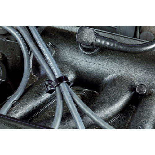 SapiSelco 【재고 한계 가격 인품】 「메트」 스테인레스 스틸 손톱 포함 케이블 타이 블랙 3.5mm × 28 MET.3.2112R 1 봉지