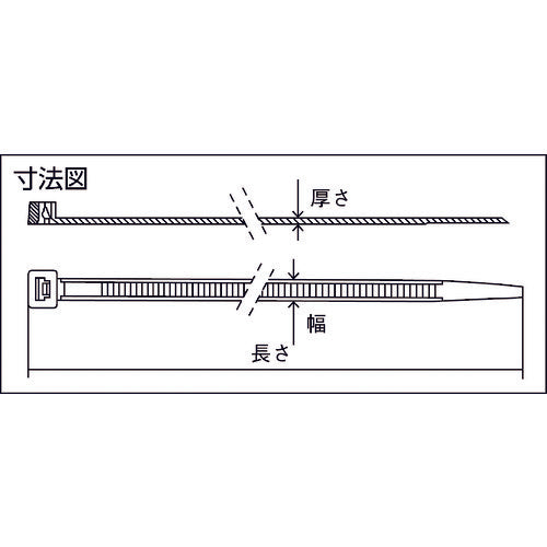 ＳａｐｉＳｅｌｃｏ　「セルフィット」　ケーブルタイ　２．５ｍｍ×１００ｍｍ　耐熱　SEL.9.202R　1 袋