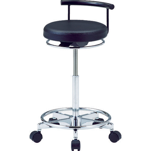 ＴＲＵＳＣＯ　【売切廃番】リングレバー式作業用チェア　低反発ウレタンシート　背付　RLC-2　1 脚