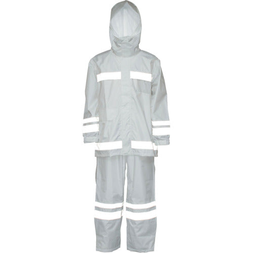 Kajimeiku Visibility Rain Suit White L 3810-01-L 1 unit