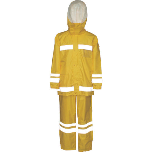 カジメイク　視認性レインスーツ　イエロー　ＬＬ　3810-11-LL　1 着