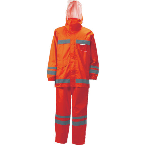 Kajimeiku Visibility Rain Suit Orange M 3810-25-M 1 unit