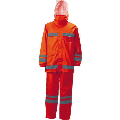Kajimeiku Visibility Rain Suit Orange S 3810-25-S 1 unit