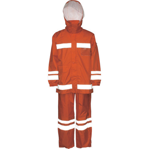 Kajimeiku Visibility Rain Suit Orange S 3810-25-S 1 unit