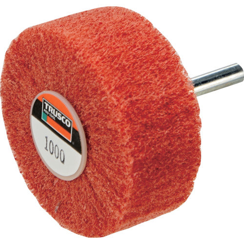 TRUSCO 나일론 축 부착 휠 외경 80×두께 25×축 6 1000#(5개입) UFN-825-1000 1 상자