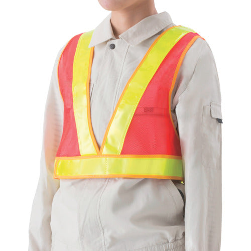 Unit Safety Vest Reflective Vest Slim Orange Yellow Reflective 379-47 1 Piece