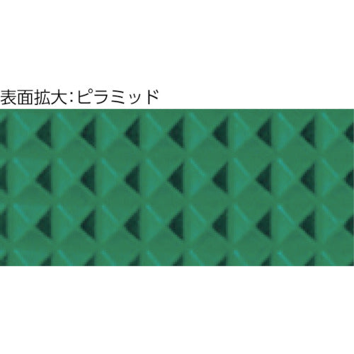 TRUSCO Steel Cart Mat Pyramid 1200 x 600 Green WMP-12P-GN 1 Sheet