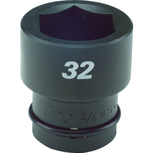 FPC Impact Short Socket, 19mm Drive, 26mm Opposite Sides, 3/4WS-26, 1 Piece