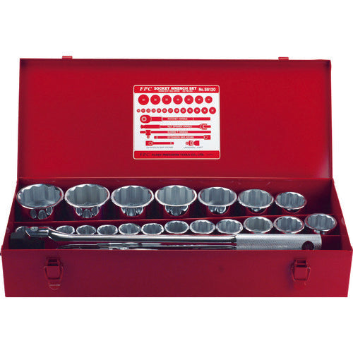 FPC socket wrench set, 19.0 mm socket, 26 pcs, S-6120 1 S