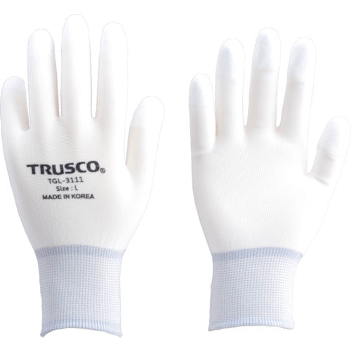 ＴＲＵＳＣＯ　ナイロン手袋ＰＵ指先コート（１０双入）　Ｌ　TGL-3111-10P-L　1 袋