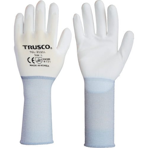 ＴＲＵＳＣＯ　ナイロン手袋ＰＵ手のひらコートロング（１０双入）Ｍ　TGL-3131L-10P-M　1 袋