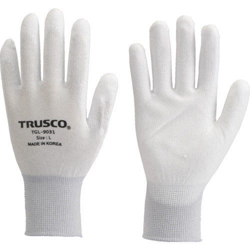 TRUSCO [Sold out and discontinued] Carbon nylon inner gloves with PU palm coating S TGL-9031-S 1 pair