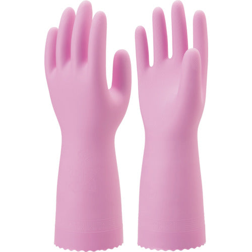 SHOWA PVC Gloves Nice Hand Mew Medium Thick Pink S Size NHMIC-SP 1 Pair