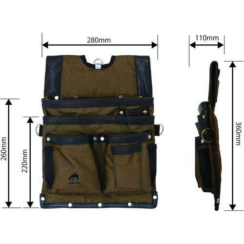 KH HUMHEM 24127 Type Back Brown HM127-BR 1 pc