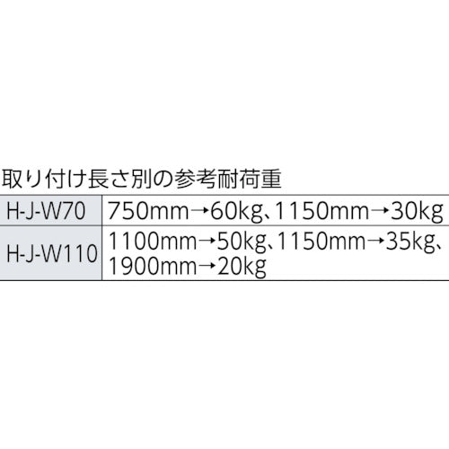 ＩＲＩＳ　２２６２２９　超強力伸縮ワイド棚　Ｈ−Ｊ−Ｗ７０　ホワイト　H-J-W70　1 個