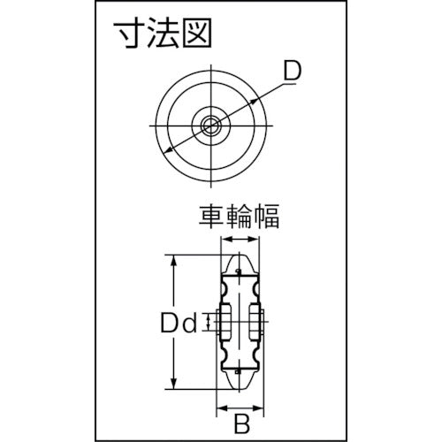 ＴＲＵＳＣＯ　キャスター　ハイテンプレス製グレーゴム車輪のみ　φ１００　HTW-100G　1 個