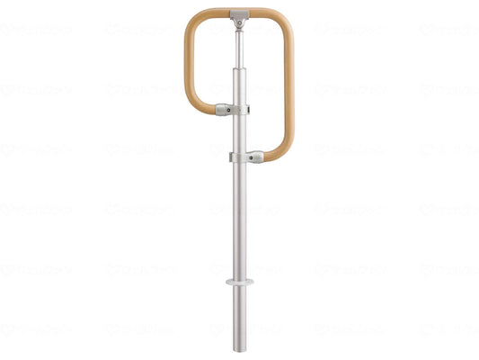 Matsuroku BAUHAUS Free R Rail Embedded G-Type Stand Stainless Steel Color + Natural Mokume