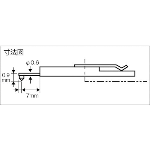 東京精密　差し替え粗さ形状測定子　極細穴・ギアフランク　DM43811　1 本