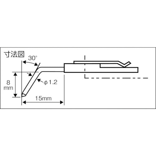 東京精密　差し替え粗さ形状測定子　コーナー・歯面　DM43814　1 本