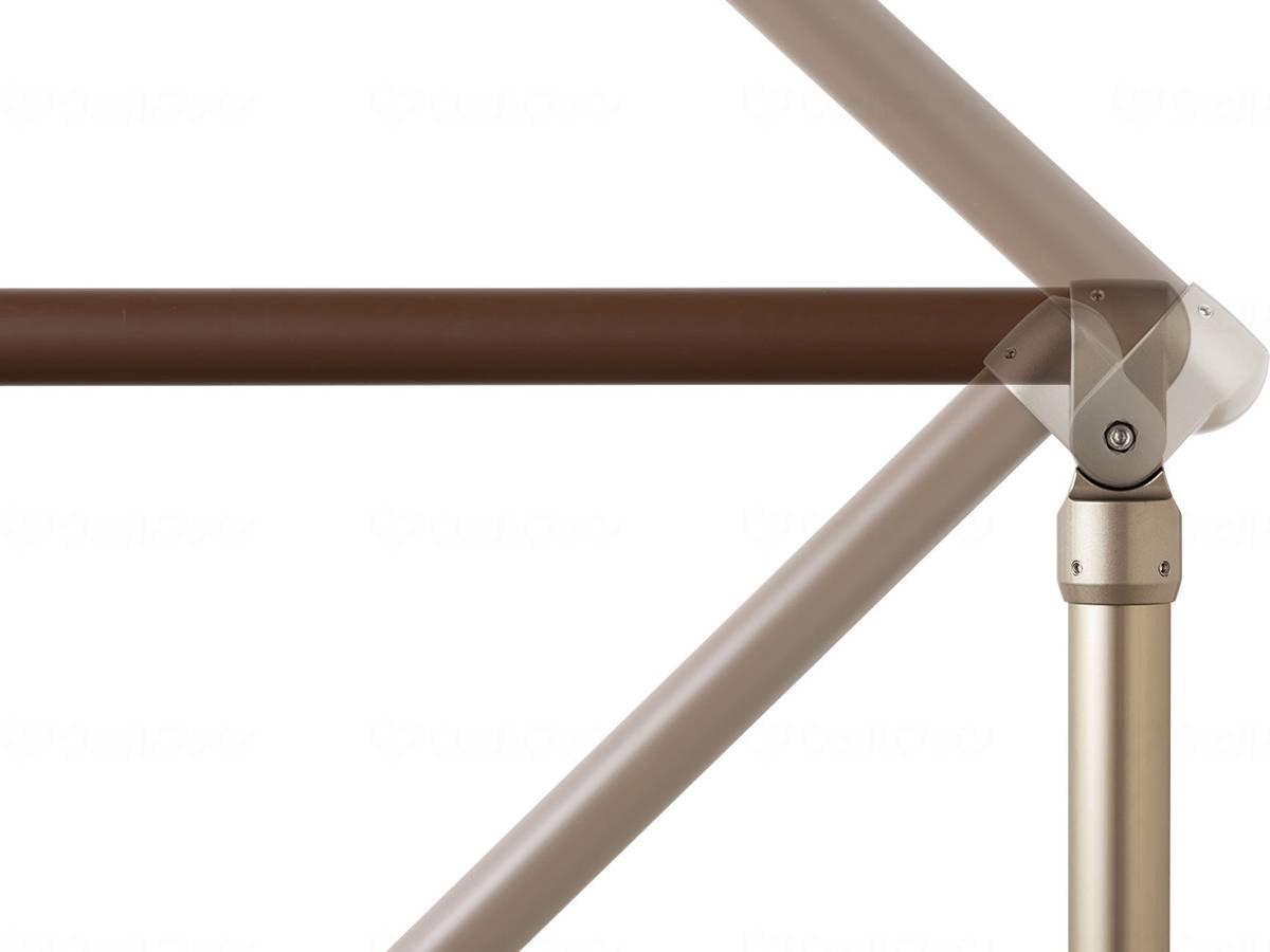 Matsuroku Straight EZ Rail Post End Joint Dark Chocolate