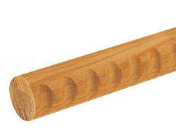 Matsuroku φ35 Ash Round Bar with Dimples BD-134 M Oak 4m