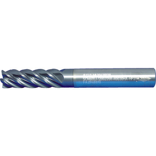 MAPAL 초경 레이디어스 엔드밀 OptiMill-Titan-Trochoid 5장 칼날 티타늄용 날 직경 5mm 날 길이 17mm 전체 길이 62mm 섕크 직경 6mm SCM600J-0500Z05R-R0010HA-HP2