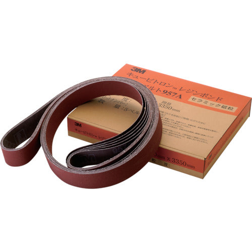 ３Ｍ　【受注製造品】レジンボンドクロスベルト　＃１００　１００Ｘ６５５０ｍｍ　957A 100 100X6550F　10 本