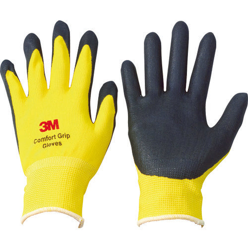 3M General Work Comfort Grip Gloves, Yellow, XL Size, GLOVE YEL XL, 1 pair
