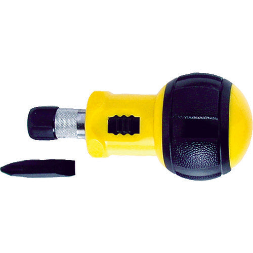 Sunflag Ratchet Driver Stubby Ratchet Cushion Handle Double-ended Blade + No. 2-6 193 1 pc