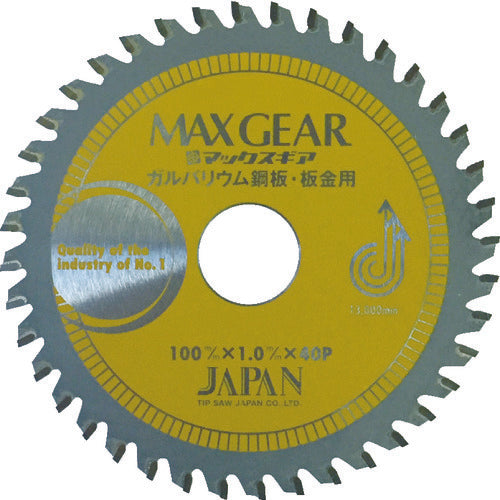 チップソージャパン　マックスギア　ガルバ・板金用１００　MGB-100　1 枚