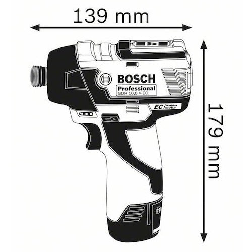 Bosch Cordless Impact Driver GDR10.8V-ECH 1 unit