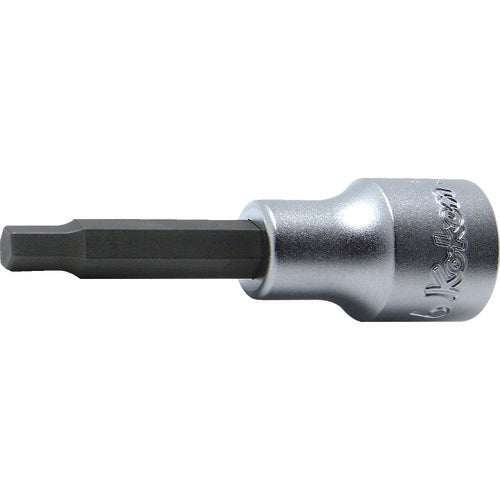 Ko-ken Hex Bit Socket, Diameter 6, Insertion Angle 12.7, Total Length 75, 4010M.75-6, 1 pc