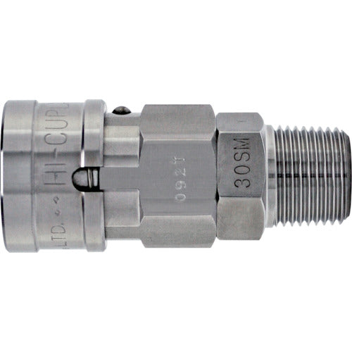 Nitto High Coupler BL (Socket for female thread installation) Mating installation size Rc1/2 (40496) 40SM-BL SUS NBR 1 pc