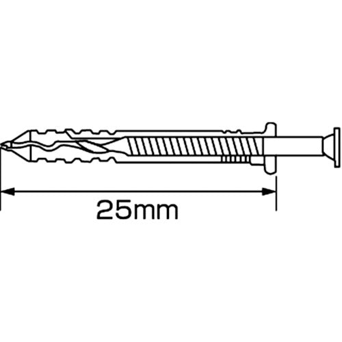 エビ　まとめ買い　ネイルプラグ（１０００本入）　４Ｘ２５ｍｍ　NP425T　1 PK