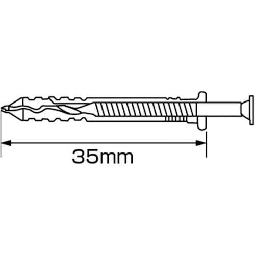 エビ　まとめ買い　ネイルプラグ（８００本入）　５Ｘ３５ｍｍ　NP535T　1 PK