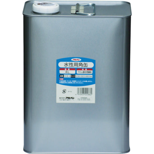 アサヒペン　塗料容器　水性用角缶　４Ｌ　222862　1 個
