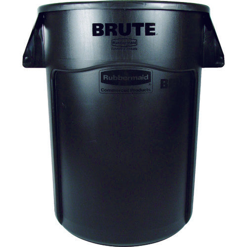 Erector Round Brute Container with Slits 208.2L Black 1779739 1 pc