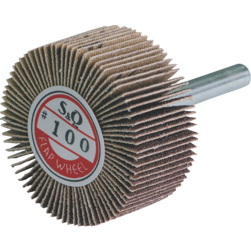 ＭＵＲＡＫＯ　軸付フラップ金具無し　外径８０　幅５　軸径６ｍｍ　１８０＃　KN8005　5 個