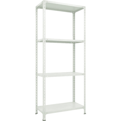 TRUSCO Steel Rack Lightweight Open Shelf 1200 x 600 x H2100 4 Tiers Neo Gray 74W-14 1 Unit