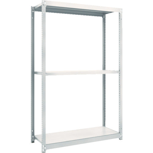 TRUSCO Steel Rack M1.5 Type Light-Medium Duty Shelf 860 x 595 x H1800 3-Tier Single Unit Neo Gray M1.5-6363 1 S